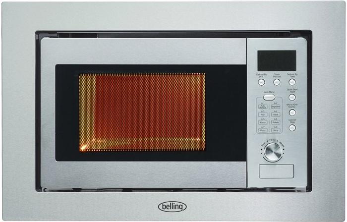 Belling BIMWG6017 444411404 17L Microwave with Grill for wall cabinet Built-in Microwave Stainless steel