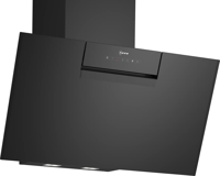 NEFF D85IFN1S0B N 50 Wall-mounted cooker hood 80 cm clear glass black printed Hood Black
