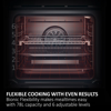 Haier H6ID25G3YTB2 ID Series 2 60cm Oven + Pyrolytic & Hydrolytic Cleaning Built-in Single Electric Oven Black