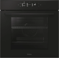 Haier H6ID25G3YTB2 ID Series 2 60cm Oven + Pyrolytic & Hydrolytic Cleaning Built-in Single Electric Oven Black