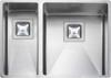 Rangemaster Atlantic Kube KUB3418/L Left Hand Small Bowl Undermount Sink Stainless steel