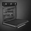Smeg SF6905N1 60cm Victoria Thermo-ventilated, Vapor Clean ( Hard wired installation ) Built-in Single Electric Oven Black