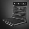 Smeg SF6905N1 60cm Victoria Thermo-ventilated, Vapor Clean ( Hard wired installation ) Built-in Single Electric Oven Black