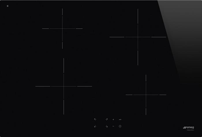 Smeg SI2741DUK 75cm Ultra-low profile or Fully Flushed - 13 Amp Fuse Rating Induction Hob Black