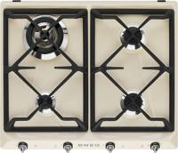 Smeg SR964PGH 60cm Victoria 4 Burner Gas Hob Cream