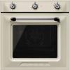 Smeg SF6905P1  60cm Victoria Single Thermo-ventilated, Vapor Clean Built-in Single Electric Oven Cream