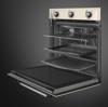 Smeg SF6905P1  60cm Victoria Single Thermo-ventilated, Vapor Clean Built-in Single Electric Oven Cream