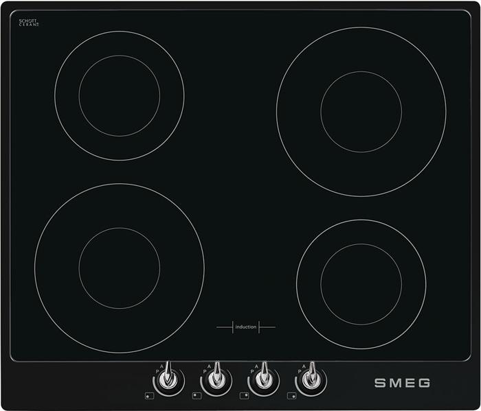Smeg SI964NM 60cm Victoria 4 Zones with Black Frame Induction Hob Black