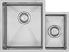 White Label WL0306 Contemporary Plus Big Bowl Left 340/160 Short Half Bowl Undermount Sink Stainless steel