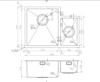 White Label WL0306 Contemporary Plus Big Bowl Left 340/160 Short Half Bowl Undermount Sink Stainless steel