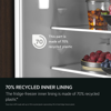 AEG OSC7C181DF 7000 GreenZone 176.9cm No Frost Integrated Fridge Freezer White