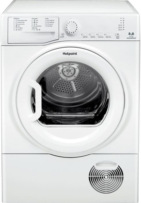 Hotpoint TCFS 83B GP (UK) Aquarius 8kg, 59.5cm Condenser Tumble ( TCFS83BGP) Freestanding Dryer White