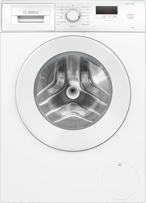 Bosch WGE03408GB Series 2 front loader 8 kg max. 1400 rpm Freestanding Washing Machine White