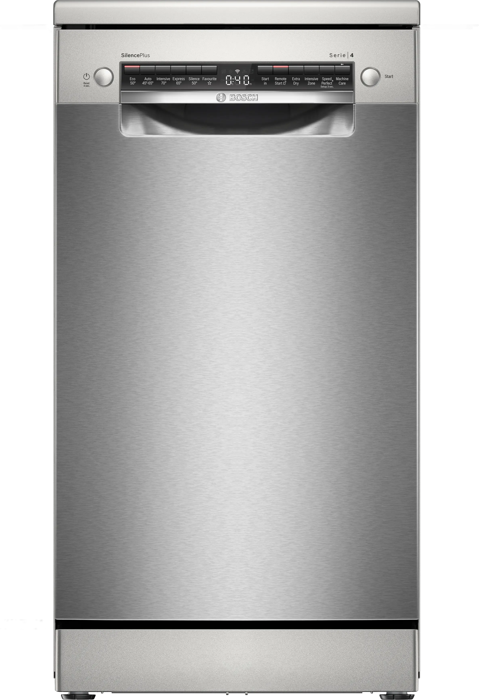 Bosch SPS4HMI14G Series 4 45cm 10 Place Settings Freestanding Dishwasher Brushed Steel