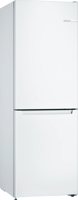Bosch KGN33NWEBG Series 2 with freezer at bottom 176 x 60 cm White, Total No Frost 60 / 40 Freestanding Fridge-Freezer White