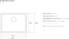 Caple Zero 55 ( Inset or Undermount ) ZERO55 Undermount Sink Stainless steel