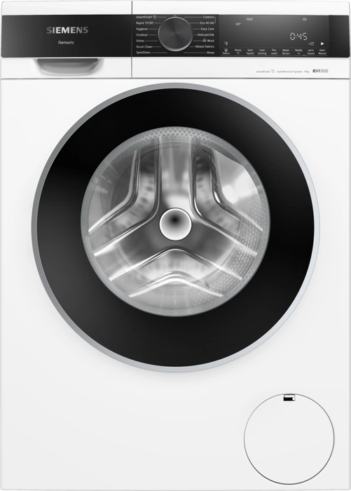 Siemens WG46G2Z4GB iQ500 front loader 9 kg max. 1600 rpm Freestanding Washing Machine White