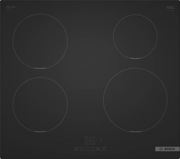 Bosch PIE61ABB5E Series 4 Induction  60 cm Induction Hob Matt Black