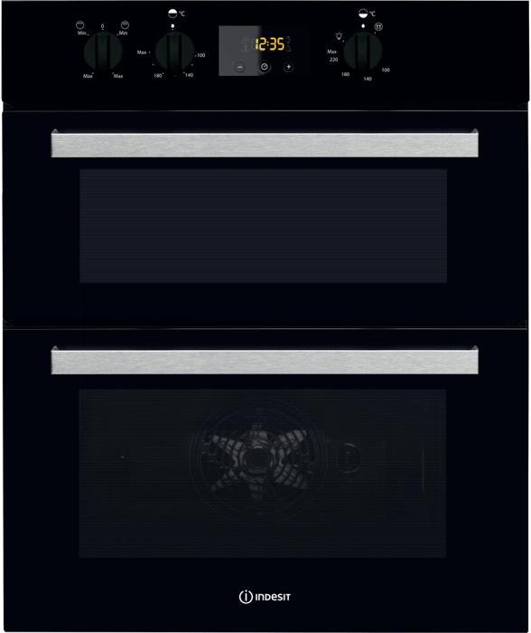 Indesit IDU 6340 BL Aria ( IDU6340BL ) Built-Under Double Electric Oven Black