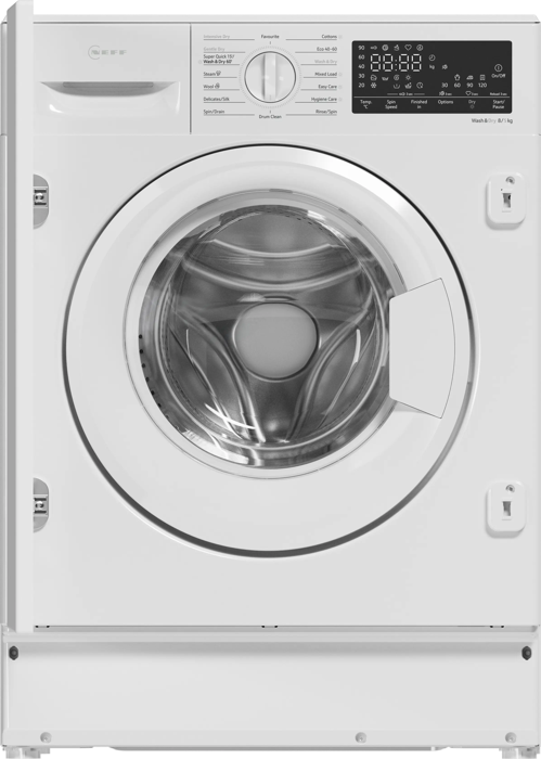 NEFF V8540X0GB 8/5 kg Integrated Washer Dryer White