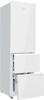 Haier HTR3518DNGWK 3D 55 Series 3, 3 doorsc Total No Frost Freestanding Fridge-Freezer White