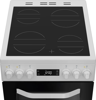 Hotpoint HDE5VDCW  50cm  Double with Ceramic Hob Freestanding Electric Cooker White