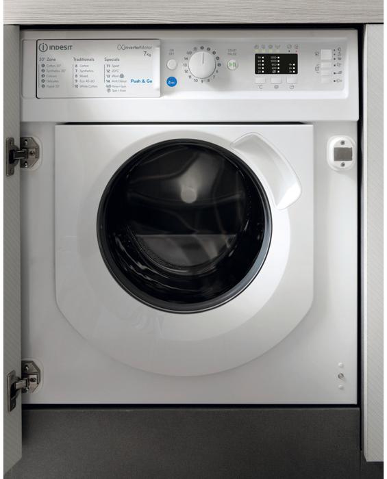 Indesit BI WMIL 71252 UK N 7kg 1200rpm ( BIWMIL71252 ) Integrated Washing Machine White