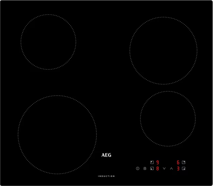 AEG IBK64200CB 3000 60cm 4 Cooking Zones Induction Hob Black