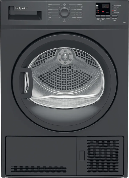 Hotpoint CHDC82GGGDUK 8kg Condenser Tumble Freestanding Dryer Graphite