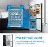 Midea MDRB379FGD30 60/40 Total No Frost 273Litres Freestanding Fridge-Freezer Black