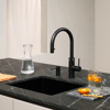 Quooker FXRBLX Flex Round Instant Boiling Water Tap with PRO3-EQ B Tank Boiling Water Tap Black