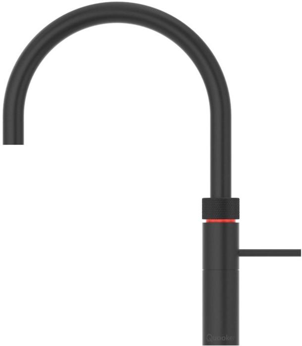 Quooker FXRBLX Flex Round Instant Boiling Water Tap with PRO3-EQ B Tank Boiling Water Tap Black