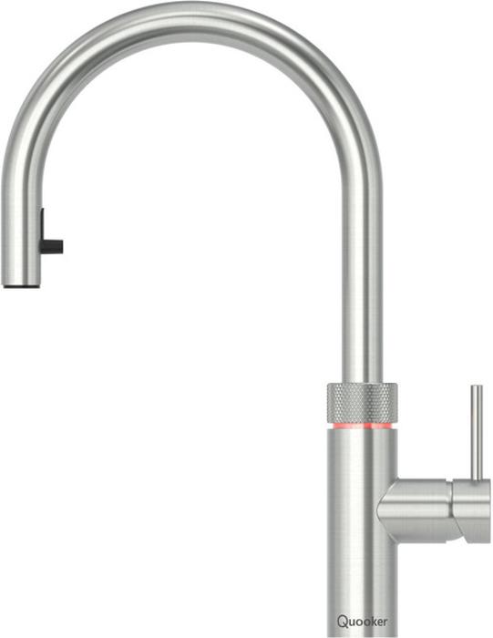 Quooker FXRSST Flex Round Stainless Steel Tap with PRO3-EQ B Tank Boiling Water Tap Stainless steel