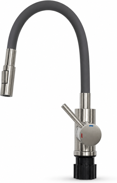 Northern Sinks GRAT003  Flexible Spray Stainless Steel and Grey Tap 