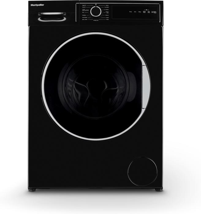 Montpellier MWM814BLK 8kg 1400rpm Freestanding Washing Machine Black