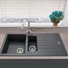 Carysil TD150-GM 1.5 Bowl ( CPR324 TD150GM  ) Inset Sink Gunmetal Grey