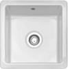 Caple Westbury Ceramic Inset or Undermount 1 Bowl Undermount Sink White