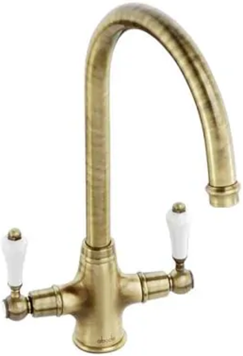 Abode AT1028 Ludlow Monobloc Kitchen Mixer Tap Antique Brass