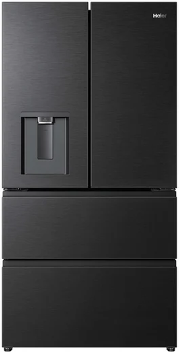 Haier HFR59F18CWMB(UK) Horizon 700L 4-Door No Frost (Non Plumbed Water Dispenser ) American Style Fridge Freezer Black