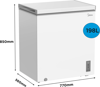 Midea MDRC284FZE01 198L Convertible Chest Freestanding Freezer White
