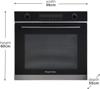 Russell Hobbs RHEO7201DS/01 Midnight Collection 72LMultifunction (16 amps) Electric Fan Built-in Single Electric Oven Black Steel