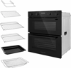 Russell Hobbs RH72DEO1004B 92L Built-Under Double Electric Oven Black