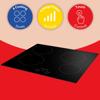 Russell Hobbs RH60EH413B 59cm 4-Zone Ceramic Ceramic Hob Black
