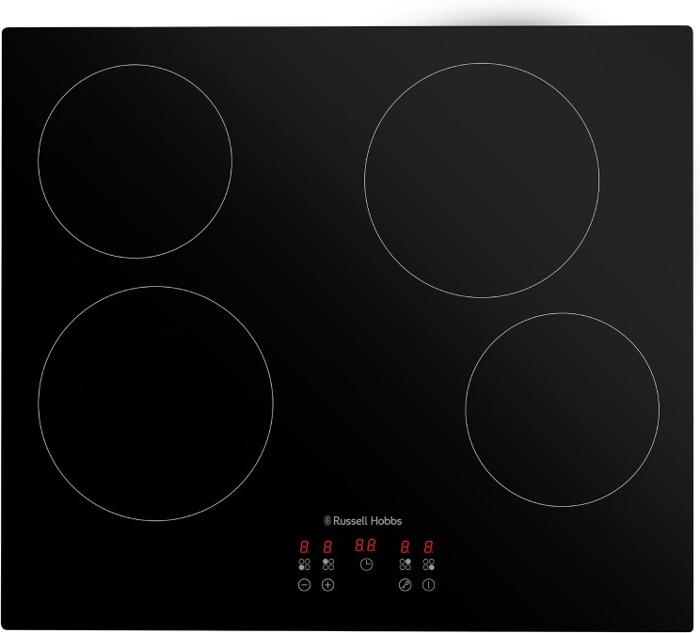 Russell Hobbs RH60EH413B 59cm 4-Zone Ceramic Ceramic Hob Black