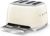 Smeg TSF03CRUK 50's Style 4-Slice 4-Slot Toaster Cream