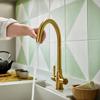 Clearwater Davina DA20BB Twist & Spray Kitchen Tap Brushed Brass