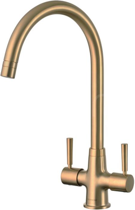 Clearwater Davina DA20BB Twist & Spray Kitchen Tap Brushed Brass