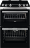 Zanussi ZCV66050XA 60cm Ceramic Double Oven Freestanding Electric Cooker Stainless steel
