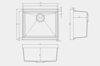 Carysil EN500 Enigma Large Single Bowl Granite Undermount Sink Champagne