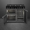 Smeg CX103GMBL Concert 100cm Dual Fuel Range Cooker Black